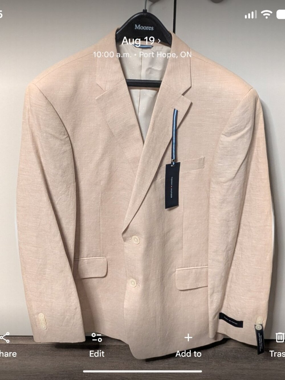 Tommy Hilfiger Linen Sport Coat Blazer Suit Jacket New With Tags